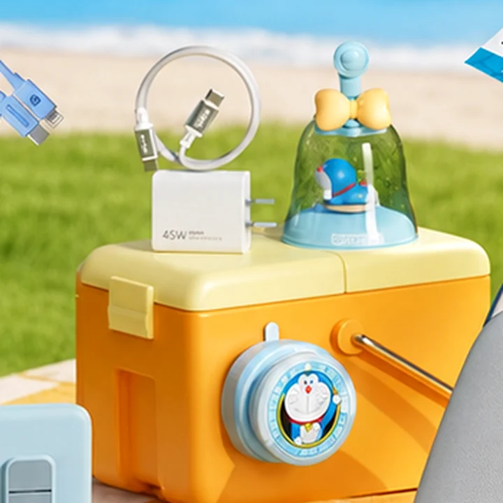 Củ sạc và cáp sạc ROCK phong cách Doraemon