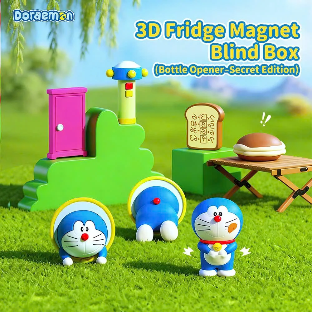 Bộ nam châm tủ lạnh 3D Doraemon dạng blind box